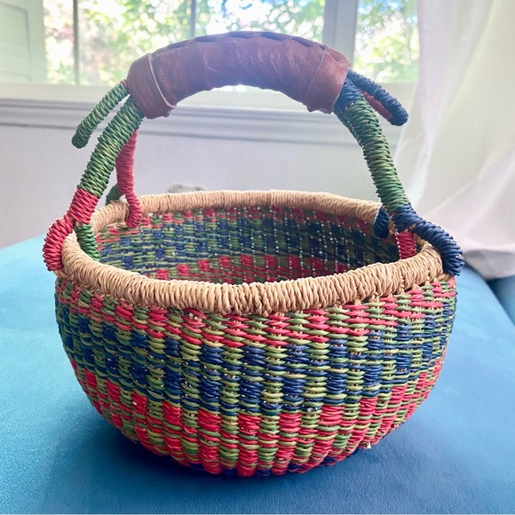 Other - Handmade woven Rwandan basket